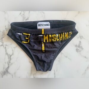 Moschino Couture! Mindcraft Black Swim Briefs